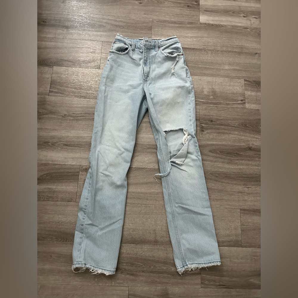 Abercrombie & Fitch Light Blue Straight Leg Jeans